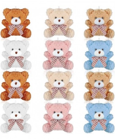 12 Pieces 4 Inch Plush Mini Bear Stuffed Animals Jointed Doll Toys Tiny Mini Bears Furry Dolls Soft Bear Doll Wedding Present...