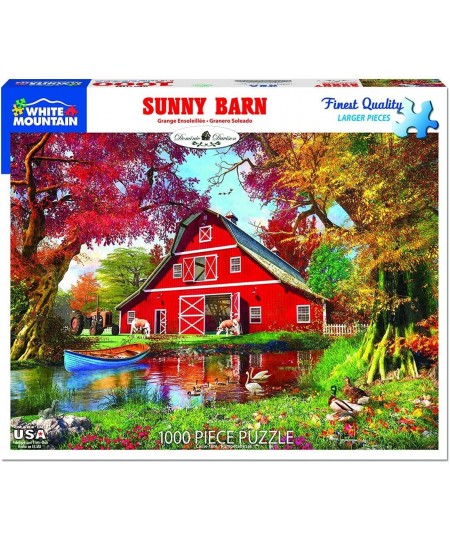 Puzzles Sunny Barn - 1000 Piece Jigsaw Puzzle $34.75 - Jigsaw Puzzles