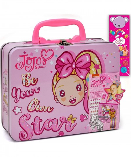 JoJo Siwa Coloring and Activity Tin Box Includes Markers Stickers Mess Free Crafts Color Kit in Tin Box for Toddlers Boys and...