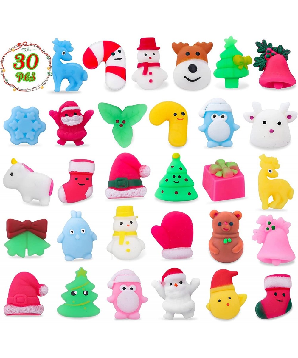 30PCS Christmas Squishies Squishy Toy Christmas Party Favors for Kids Mochi Squishy Toy Kids Mini Kawaii squishies Mochi Stre...