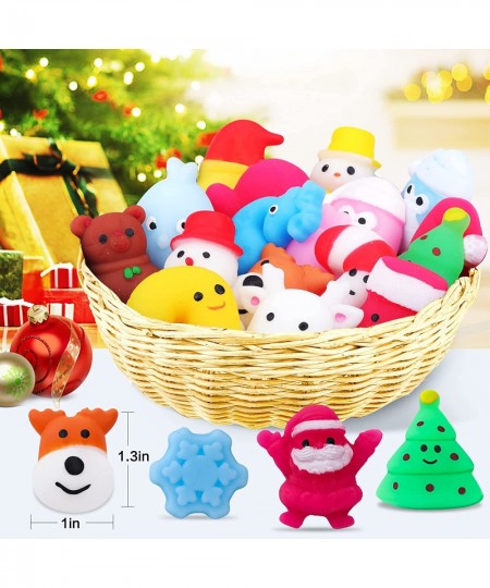 30PCS Christmas Squishies Squishy Toy Christmas Party Favors for Kids Mochi Squishy Toy Kids Mini Kawaii squishies Mochi Stre...