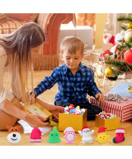 30PCS Christmas Squishies Squishy Toy Christmas Party Favors for Kids Mochi Squishy Toy Kids Mini Kawaii squishies Mochi Stre...