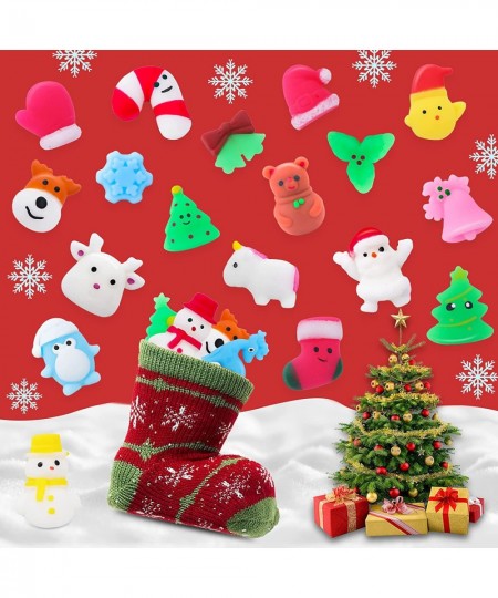 30PCS Christmas Squishies Squishy Toy Christmas Party Favors for Kids Mochi Squishy Toy Kids Mini Kawaii squishies Mochi Stre...