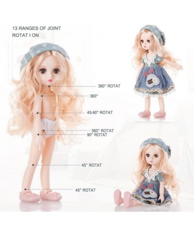 Fashion Doll 10" BJD Doll Articulated Doll Includes Removable Outfit and Tiara 13 Bendable Joints for Girls 3 + Years Old $30...