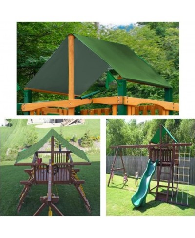 Playground Replacement Canopy 52" x 89" Outdoor Swingset Shade Kids Playground Roof Canopy Waterproof Cover Replacement Tarp ...