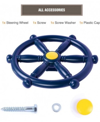 Pirate Ship Wheel 2.0 Swingset Steering Wheel Playset Accessories Playground Accessories for Backyard Outdoor Blue… $34.63 - ...