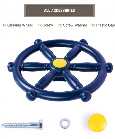 Pirate Ship Wheel 2.0 Swingset Steering Wheel Playset Accessories Playground Accessories for Backyard Outdoor Blue… $34.63 - ...