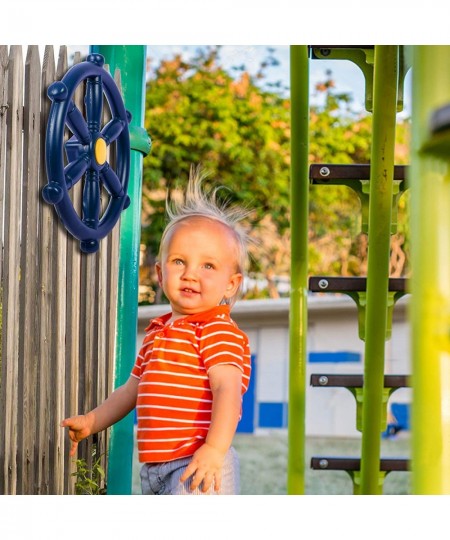 Pirate Ship Wheel 2.0 Swingset Steering Wheel Playset Accessories Playground Accessories for Backyard Outdoor Blue… $34.63 - ...