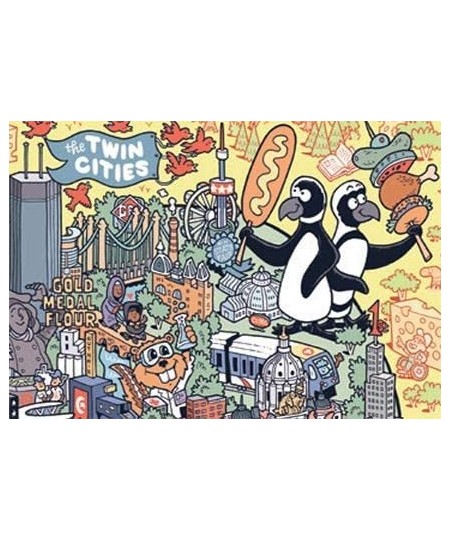 Jigsaw Puzzle | Color Me Minnesota | Something's Amiss! Series | 1000 Pieces | State Cartoon Family Pastime $53.85 - Jigsaw P...