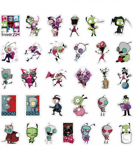 ZIM Invader Stickers 50 PCS are Suitable for Motorcycles Cars Phones Pianos Guitars Skateboards Helmets Cups Bicycles Noteboo...