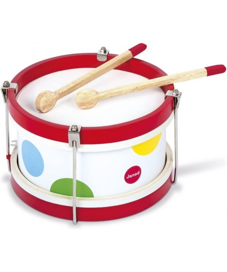 Confetti Wood Drum Music Set - Vibrant Colored First Musical Instrument for Coordination and Motor Skills Ages 2+ 5.71 inches...