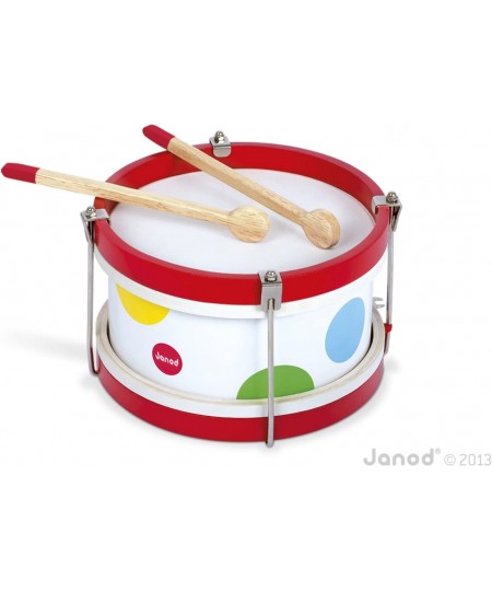 Confetti Wood Drum Music Set - Vibrant Colored First Musical Instrument for Coordination and Motor Skills Ages 2+ 5.71 inches...