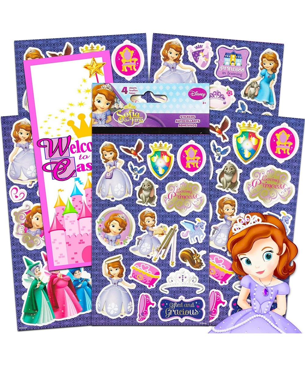 Sofia the First Stickers Party Favors Set -- Bundle Includes 8 Sheets of Princess Sofia Stickers with Door Hanger (Sofia the ...