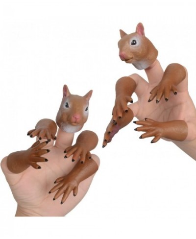 2 Sets Squirrel Finger Puppet Toy Cosplay Novelty Christmas Animal Hand Puppet Doll Mini Prop Funny Kids Gift (A) $23.77 - Fi...