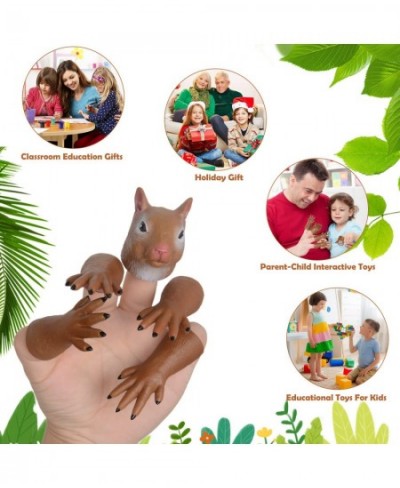 2 Sets Squirrel Finger Puppet Toy Cosplay Novelty Christmas Animal Hand Puppet Doll Mini Prop Funny Kids Gift (A) $23.77 - Fi...