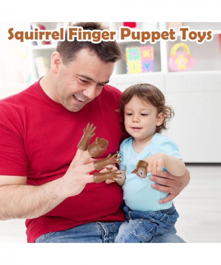 2 Sets Squirrel Finger Puppet Toy Cosplay Novelty Christmas Animal Hand Puppet Doll Mini Prop Funny Kids Gift (A) $23.77 - Fi...