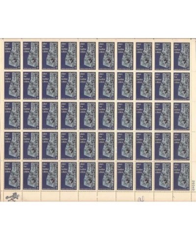 Plan for Better Cities Sheet of 50 x 5 Cent US Postage Stamps Scott 1333 $22.51 - Collectible Postage Stamps