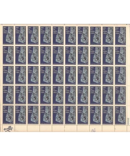 Plan for Better Cities Sheet of 50 x 5 Cent US Postage Stamps Scott 1333 $22.51 - Collectible Postage Stamps