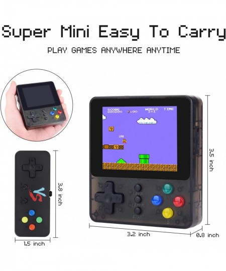 Handheld Game Console Retro Super Mini Game Player 500 Classical FC Games 3-Inch Color Screen Support for Connecting TV & Two...