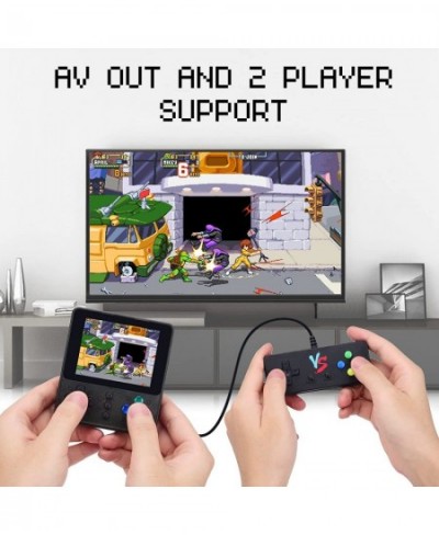 Handheld Game Console Retro Super Mini Game Player 500 Classical FC Games 3-Inch Color Screen Support for Connecting TV & Two...