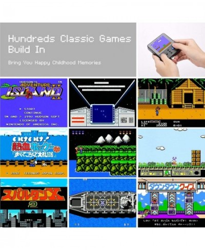 Handheld Game Console Retro Super Mini Game Player 500 Classical FC Games 3-Inch Color Screen Support for Connecting TV & Two...