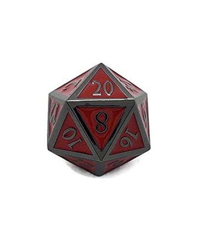 Red Metal D20 F*** Dice Critical Fail F 20 Sided Die Set DND Black Red Gunmetal Color Number for Role Playing Game Dungeons a...