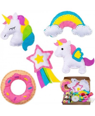 Unicorn Felt Sewing Kit DIY Art Craft Kits Donut Rainbow Cloud Shooting Star Handmade Gifts Supplies for Kids Boys Girls $27....