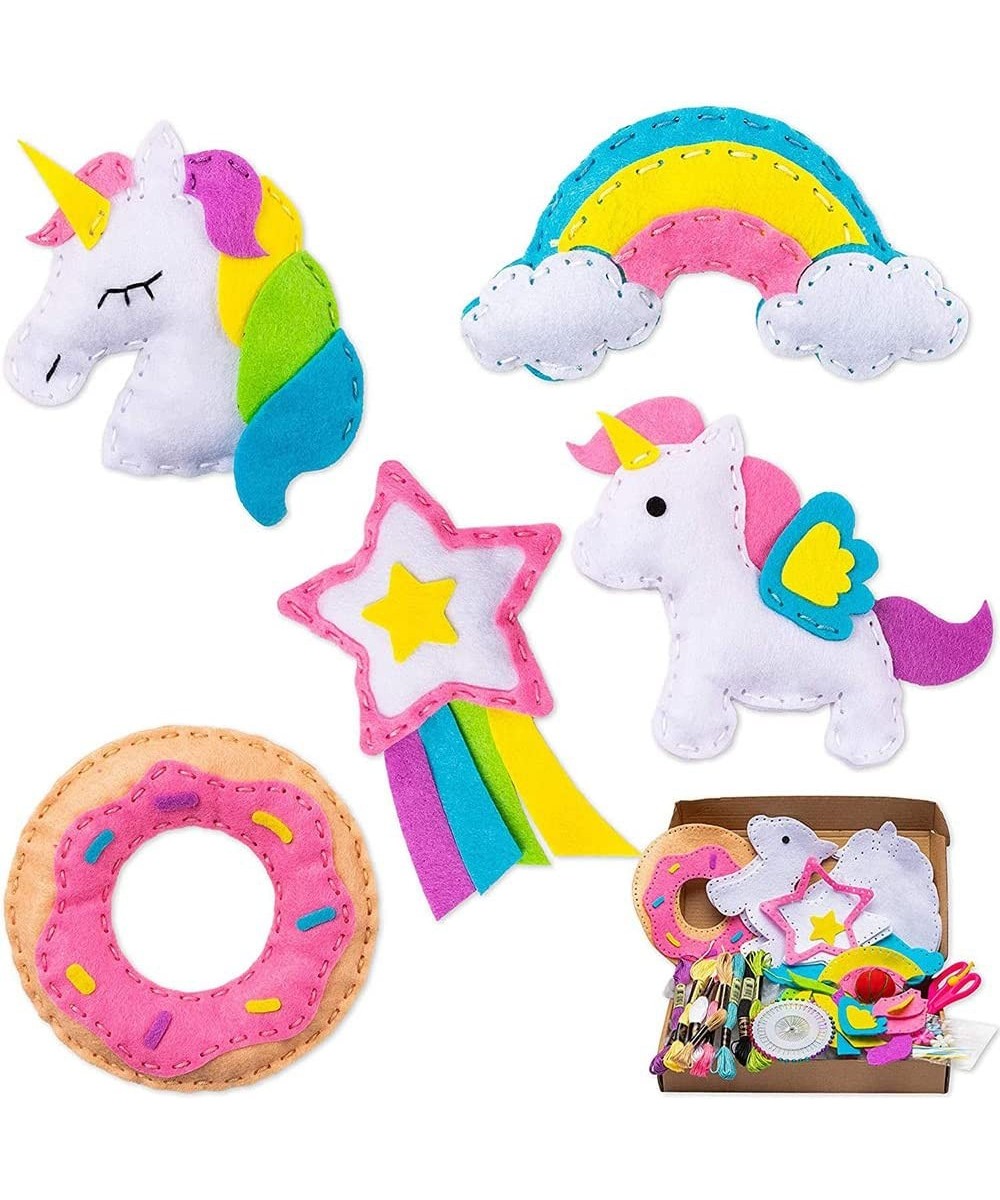 Unicorn Felt Sewing Kit DIY Art Craft Kits Donut Rainbow Cloud Shooting Star Handmade Gifts Supplies for Kids Boys Girls $27....