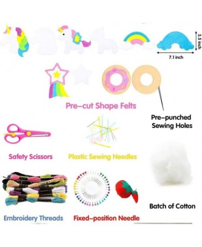 Unicorn Felt Sewing Kit DIY Art Craft Kits Donut Rainbow Cloud Shooting Star Handmade Gifts Supplies for Kids Boys Girls $27....