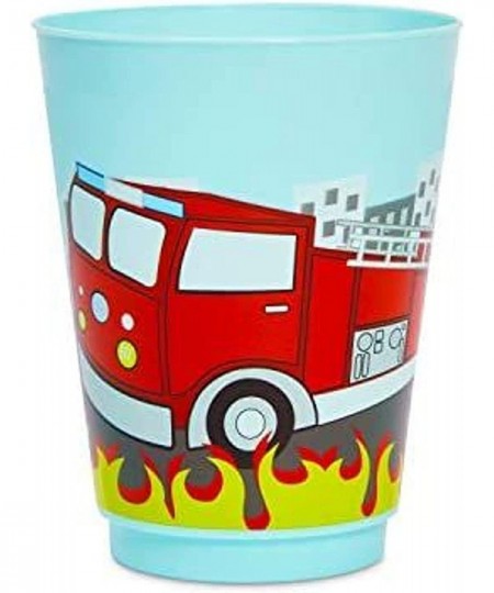 16 oz Plastic Tumbler Cups Fire Truck Birthday Party Supplies (Blue 16 Pack) $24.01 - Kids' Party Tableware