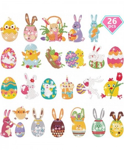 26 PCs Easter Diamond Painting Stickers Kits for Kids- Fun DIY Arts and Crafts Paint by Number Kits (Easter-Small gem) $19.20...