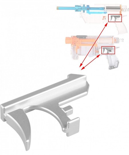Release Catch Plate Spring Kit Aluminum Alloy for Nerf N-Strike Elite Retaliator and Prophecy-R (Silver) $30.33 - Toy Foam Bl...