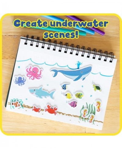 Foam Stickers - Sea Life - Pack of 168 - Self-Adhesive Stickers for Kids - 3D Puffy Ocean Stickers for Laptops Party Favors a...