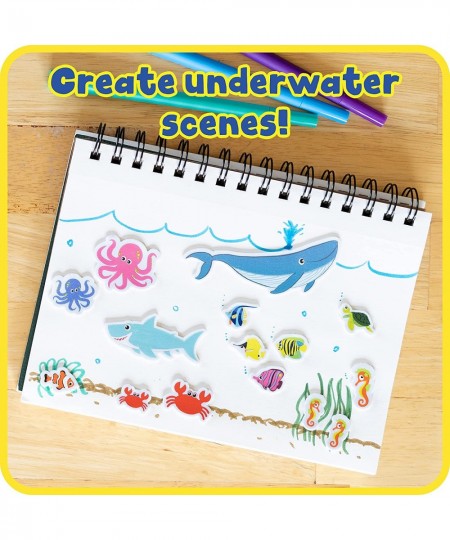 Foam Stickers - Sea Life - Pack of 168 - Self-Adhesive Stickers for Kids - 3D Puffy Ocean Stickers for Laptops Party Favors a...