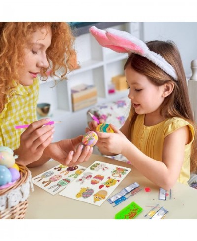 26 PCs Easter Diamond Painting Stickers Kits for Kids- Fun DIY Arts and Crafts Paint by Number Kits (Easter-Small gem) $19.20...