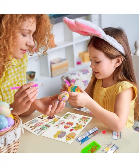 26 PCs Easter Diamond Painting Stickers Kits for Kids- Fun DIY Arts and Crafts Paint by Number Kits (Easter-Small gem) $19.20...