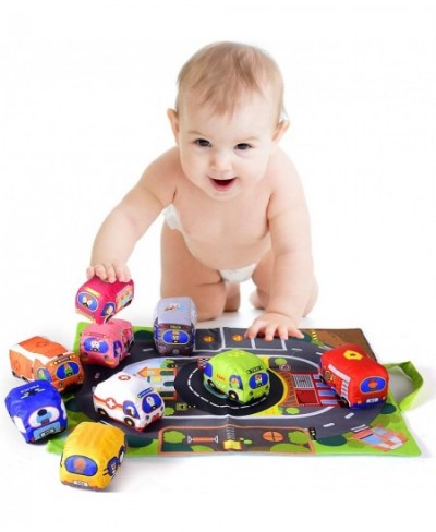 Soft Car Toy Set with Play Mat for 1 Year Old Baby Toddlers Boys and Girls ( 9 Vehicle and a Play mat/Storage Bag) | Baby Toy...