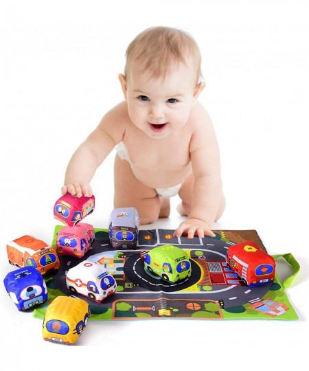 Soft Car Toy Set with Play Mat for 1 Year Old Baby Toddlers Boys and Girls ( 9 Vehicle and a Play mat/Storage Bag) | Baby Toy...