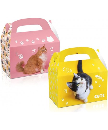 12 Pcs Cat Party Favor Gift Boxes Set for Kids Adults Cat Theme Birthday Decoration Baby Shower Party Supplies Decorations $1...