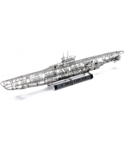 1/350 Military Submarine Model Kit DIY Assembly 3D Metal Puzzle Boat Model Kit Desk Ornament-U-Boat $91.29 - 3-D Puzzles