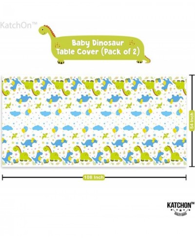 KatchOn Baby Dinosaur Tablecloth Set - 108x54 Inch 2 Piece | Dinosaur Table Cover for Birthday | Dinosaur Table Cloth for Bab...