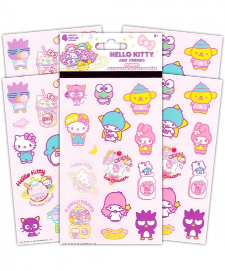 Sanrio Hello Kitty Fleece Blanket Set - My Melody and Kuromi Blanket Bundle with Hello Kitty Stickers and More for Kids Full ...