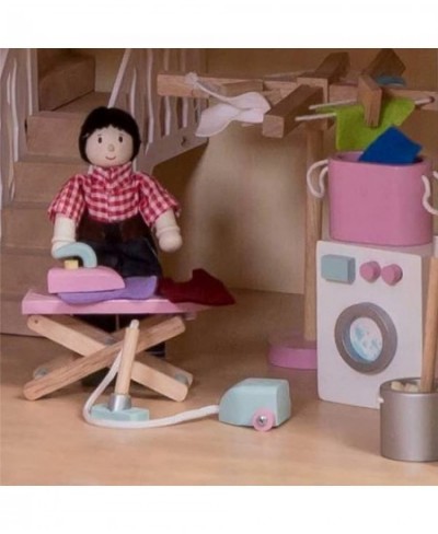 Wooden Daisylane Doll House Laundry Room Accessories Play Set for Dolls Houses | Girls or Boys Dolls House Furniture Sets - S...