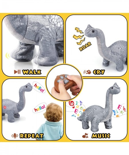 Remote Control Dinosaur Toys for Kids 3 4 5 6 7+ Electronic Walking Dinosaur Toys Brontosaurus Plush Dinosaur Toys Dinosaur S...