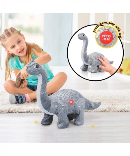 Remote Control Dinosaur Toys for Kids 3 4 5 6 7+ Electronic Walking Dinosaur Toys Brontosaurus Plush Dinosaur Toys Dinosaur S...