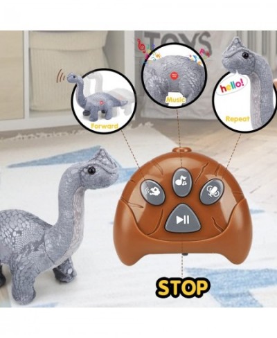 Remote Control Dinosaur Toys for Kids 3 4 5 6 7+ Electronic Walking Dinosaur Toys Brontosaurus Plush Dinosaur Toys Dinosaur S...