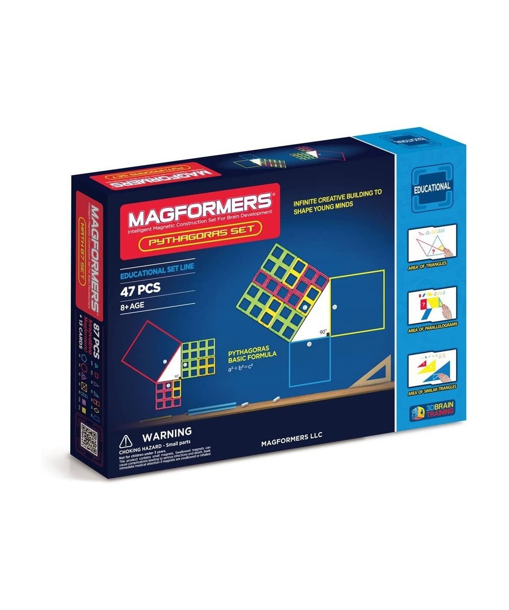 Pythagoras Set (47 Piece) Magnetic Building Blocks Educational Magnetic Tiles Kit Magnetic Construction STEM Set $104.66 - Bu...