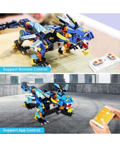 Dragon Building Blocks with RC and APP Control Cool Building Bricks Toy with Power STEM Project Educational Building Set Toys...