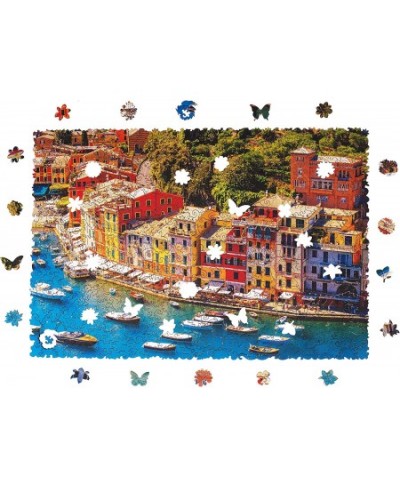 Wooden Jigsaw Puzzles - Nature Italian Riviera 500 pcs King Size 16.9"x11.8" Beautiful Gift Package Unique Shape Best Gift fo...