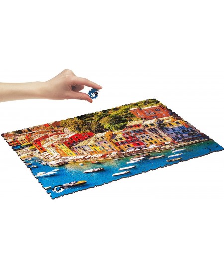 Wooden Jigsaw Puzzles - Nature Italian Riviera 500 pcs King Size 16.9"x11.8" Beautiful Gift Package Unique Shape Best Gift fo...